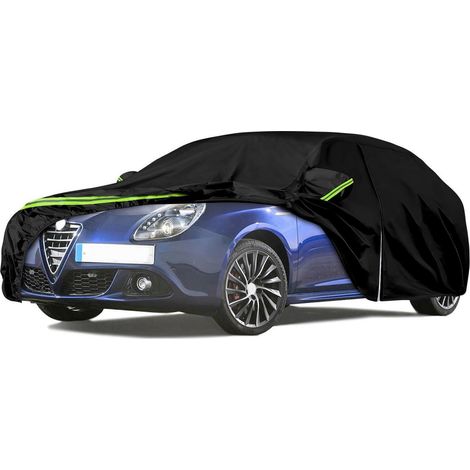Bâche auto universelle avec fermeture éclair latérale et antivol pour Alfa Romeo Giulietta 2010-2020 (1/5)