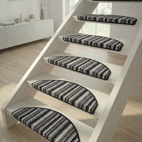 Tappetino per scale Multi Stripes Antracite - 28x65 cm (1/4)