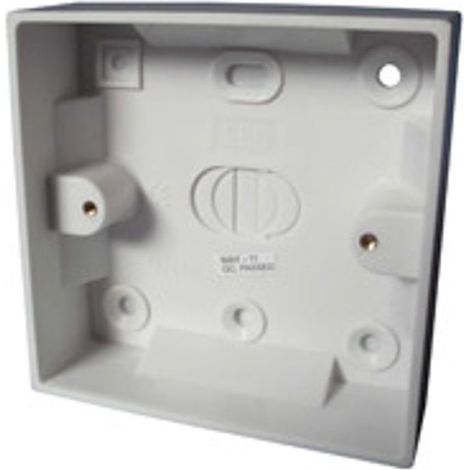 Primaflow Plastic Pattress Box - Single 16mm