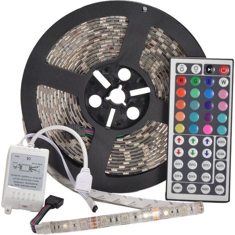 TrAdE Shop Traesio - 5m Impermeabile 300 X 5050 Smd 12v Dc Flessibile Striscia Luminosa A Led Rgb - (1/2)