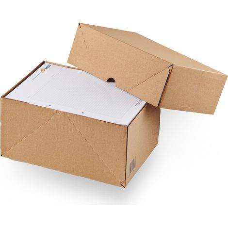 Lot de 15 Boîte d'expédition type imprimeur cloche ou de stockage 30,5 x 21,5 x 5 cm