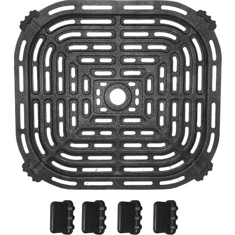 Bac en acier inoxydable pour friteuse à air chaud, 23 x 21 cm, lave (1/5)