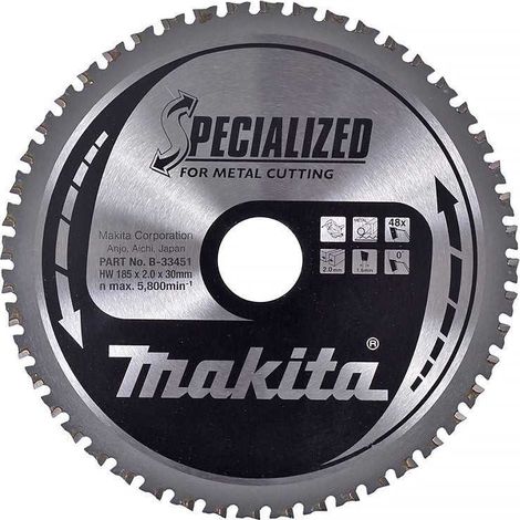 Lame carbure MAKITA B-33451 Specialized 185 x 30 x 48 dents