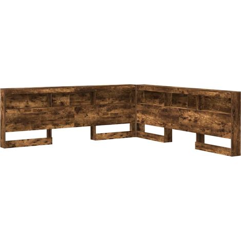 Cabecera de almacenamiento Roble ahumado Madera de ingeniería vidaXL (1/5)