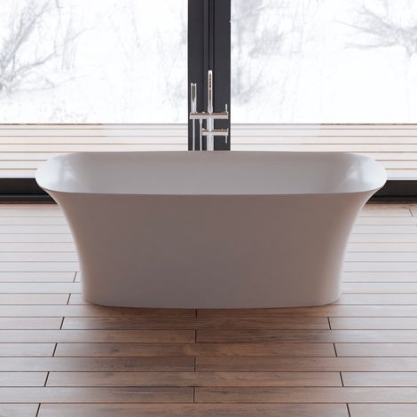 Baignoire Ilot Bliss 170 blanche 170 x80 x58 cm, by SPALINA (1/5)