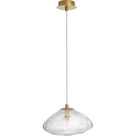 [NEUWERTIG] B-Ware Nova Luce Pendelleuchte Hängeleuchte King G9 Led Gold Dimmbar Beleuchtung Glas