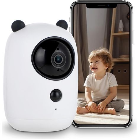 Caméra de sécurité extérieure sans Fil 4MP alimentée par Batterie WiFi avec projecteur, sirène et Audio bidirectionnel(NO Card) (1/5)