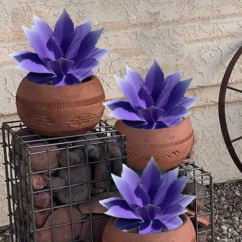 Plante d'agave en métal à faire soi-même, sculpture rustique Tequila (1/5)