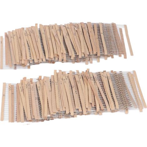 Lot de 3120 résistances film carbone 156 valeurs 1Ω‑10MΩ 5% 1/4W pour bricolage électronique et laboratoire (1/5)