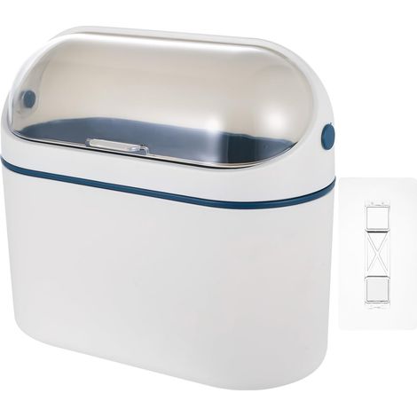 Poubelle Suspendue, Poubelle Suspendue Cuisine Table avec Couvercle pour Armoire Placard de Cuisine Bureau Chambre Salle de Bain Camping Voiture (1/5)