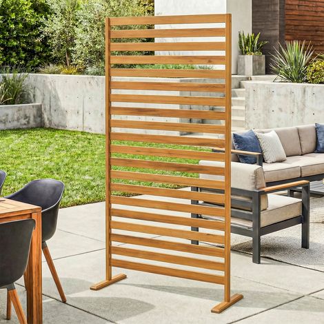 Marron 170x80 cm - Grillage en bois treillis de séparation de pièce conçu pour jardin extérieur, terrasse