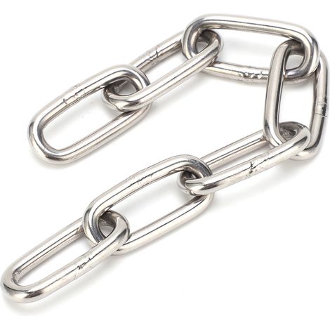 Chaîne de levage robuste en acier inoxydable 304 de 2 mètres pour suspendre lustre et vêtements