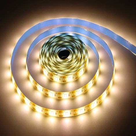 (Lumière chaude, 1 m) Bande LED veilleuse intelligente à détection de présence PIR, alimentation USB 5 V, sécable à volonté (1/5)