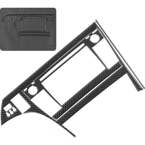 3pcs Garniture de Panneau GPS en Fibre de Carbone Brillant Compatible Toyota Prius 2012-2015 (1/5)