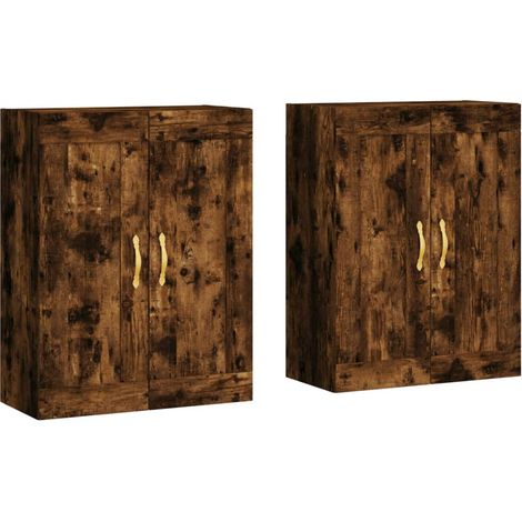 Maison Exclusive - Armarios de pared 2 uds madera de ingeniería r (1/5)