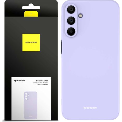 Coque en silicone Spacecase pour Galaxy A15 4G/5G violet clair (1/5)
