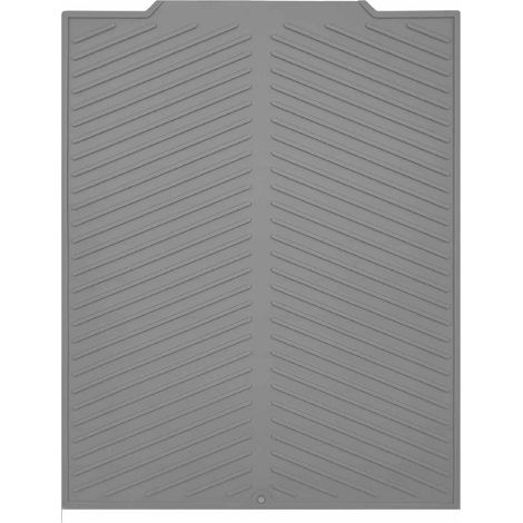 Tapis absorbant et drainant perforé, 43 x 34 cm, tapis absorbant et drainant en silicone, séchage rapide (vertical). (1/5)