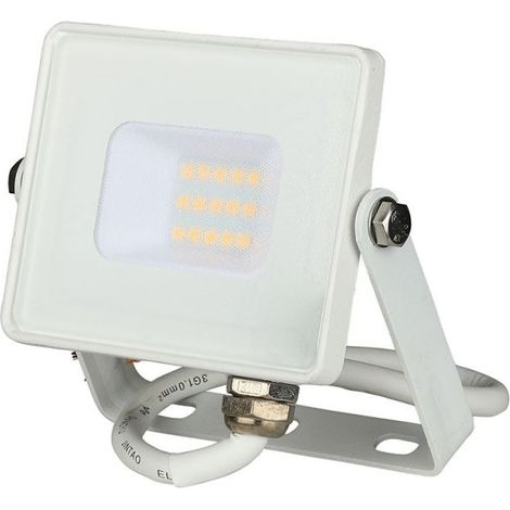 V-TAC PRO VT-10 Projecteur LED 10W slim blanc Chip Samsung SMD blanc chaud 3000K - SKU 427 (1/5)