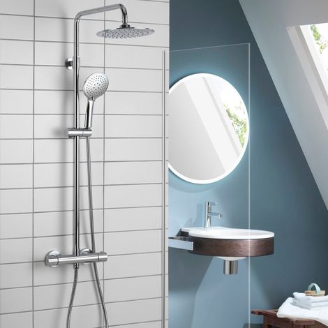 Aqualisa Deco Thermostatic Mixer Shower Round Bar Valve Chrome DECO.RND.SC.CH (1/5)