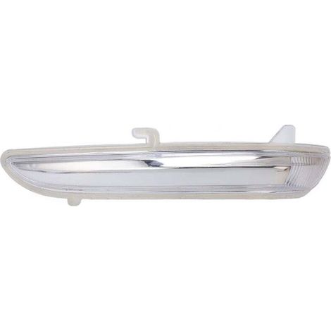 Specchietto retrovisore sinistro con alloggiamento indicatore di direzione e lente fumé, codice ricambio 1607512680, ricambio per Citroen C3 C4 - Crezuo (1/4)
