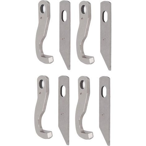 Lames de surjeteuse 8 pièces pour machine à coudre, compatibles avec les modèles Brother 925D, 929D, 935D et 1034D (lames supérieure et inférieure) - Références : X77683001 et XB0563001 (1/5)