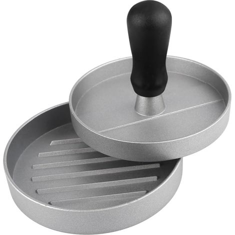 Pressa per hamburger con 100 fogli antiaderenti, carne macinata, macchina per bistecche antiaderente per barbecue, cottura al forno, hamburger ripieni, hamburger di manzo (1/4)