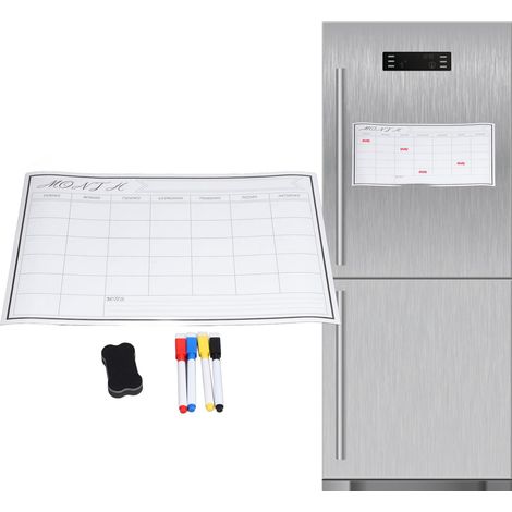 Autocollant magnétique pour tableau blanc avec planning mensuel, effaçable, pour enfants, idéal pour le bureau et l'école. (1/5)