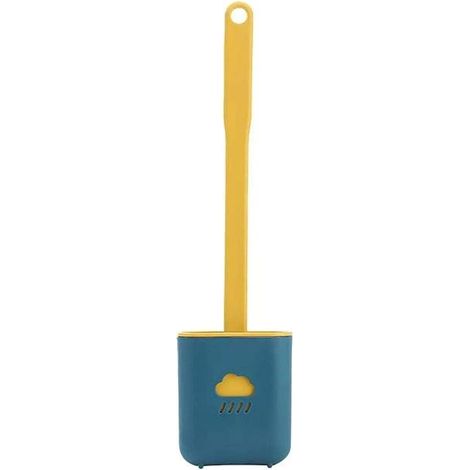 Brosse de toilette en Silicone antibactérien, Kit de brosse et support de toilette, brosse de toilette en Silicone à séchage rapide, suspendue