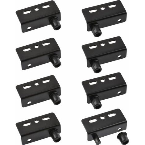Charnière pivotante en acier inoxydable avec axe et axe dissimulés pour portes battantes en bois (noir) (1/5)