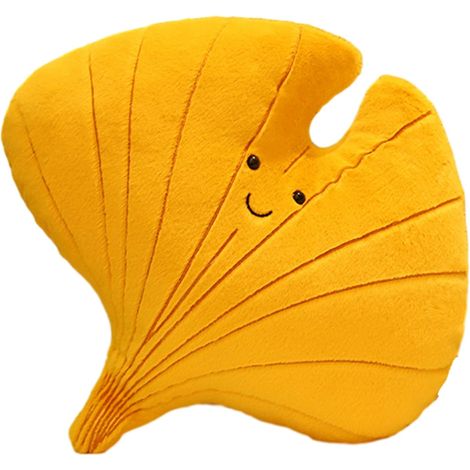 Weiche Ginkgoblatt-Plüschkissen, Ginkgoblatt-Tierplüschtiere, Ginkgoblatt-Plüschtiere, Heimdekoration, perfekt für Geburtstage und Feiertage mit Ihren Lieben.