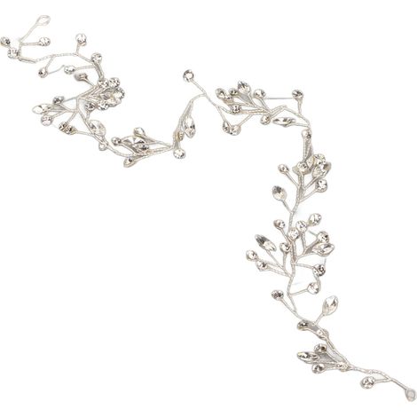 Strass-Haarrebe, 37,6 cm lang, stilvoll, elegant, robust, aus Legierungsdraht, Kristallhaarschmuck für Party, Hochzeit, Zeremonie (1/5)