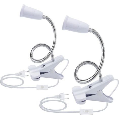 pieces LED table lamp base, E27 clamp, lamp holder, gooseneck lamp holder, table lamp clip base with switch, 360° socket, lamp for reading, make-up