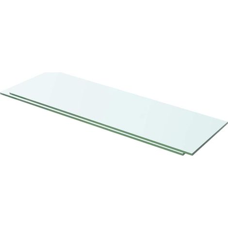 Panneaux d'étagère 2 pcs Verre Transparent 60 x 15 cm (1/4)