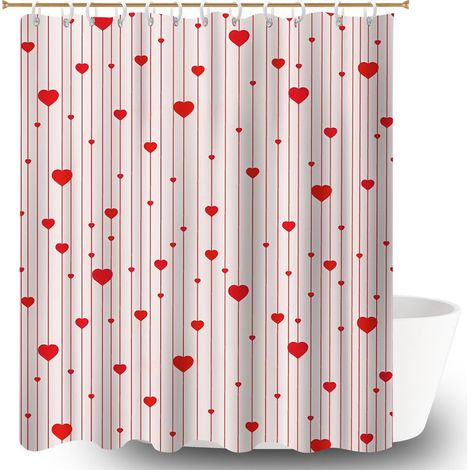 Rideau de douche en polyester 180x180 dessin bâche polyester douche pour hôtel / airbnb (1/5)