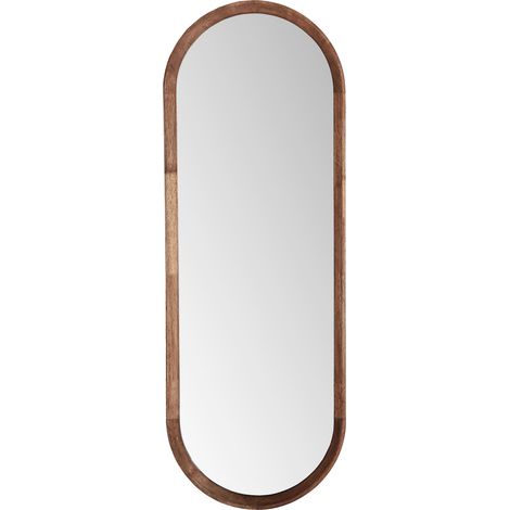 Miroir art déco en bois brun - brun (1/4)