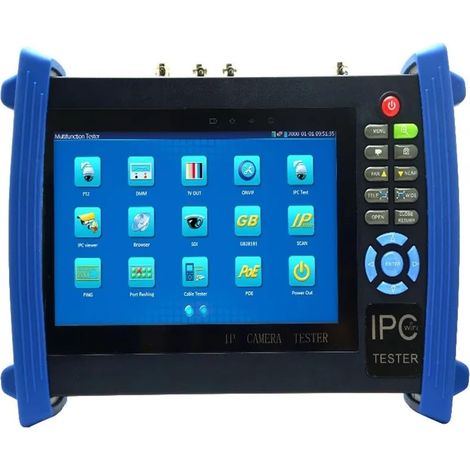 Testeur de vidéosurveillance 7 en 1, écran Tactile capacitif de 7 Pouces, Moniteur LCD 1080P, caméra IP, testeur de vidéosurveillance AHD/TVI/CVI POE IPC8600MOVTs (1/5)