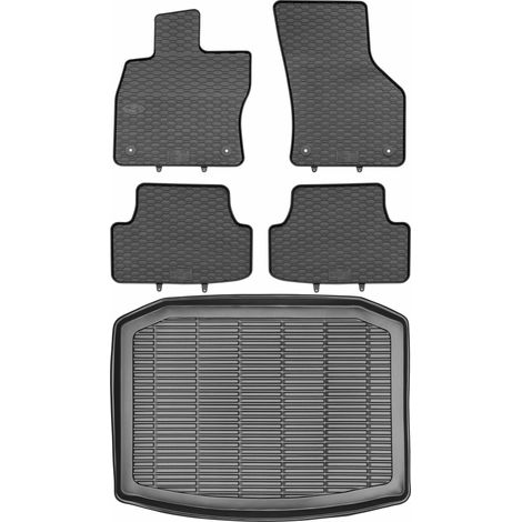 Set di tappetini in gomma per auto e tappetino per bagagliaio per Seat Leon IV Hatchback del 2020 (1/5)