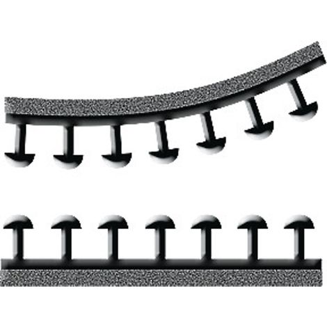 3M SJ 457D Dual Lock Klettband zum Aufkleben Pilzkopf (L x B) 5000 mm x 25 mm Transluzent 5 m