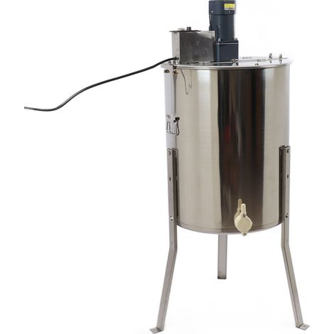 Extracteur de miel électrique en acier inoxydable, centrifugeuse à miel à hauteur réglable, fournitures apicoles, prise US 110V (1/5)