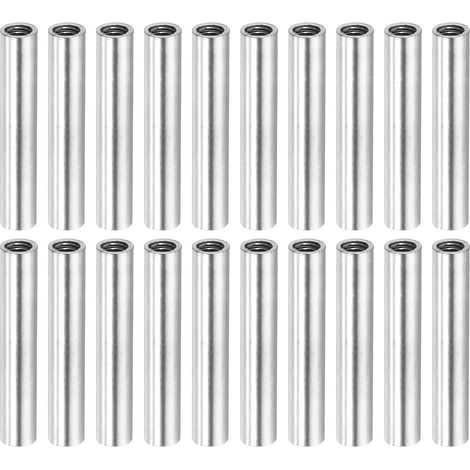 20 pièces Runde Kupplung Mutter M4x0.7mm Innengewinde 30mm Gewinde Rund Hülse Verbinder Stange (1/5)