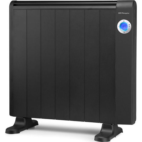Orbegozo emisor térmico WIFI sin aceite RRW 1305, 7 elementos, mando a distancia, display LCD, soporte para pared y suelo, programable, 3 modos de funcionamiento, 1300 W (1/5)
