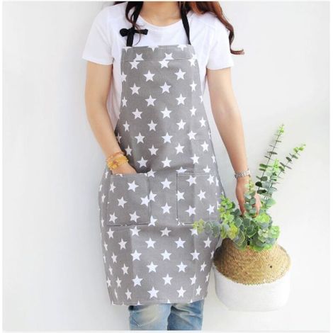 Tabliers de Cuisine pour Femme, Toile de Coton, Tabliers de Cuisine pour Adultes, Filles, Femmes, Tabliers avec Poches pour la Maison, la Cuisine, le Jardin, le Restaurant (1/4)