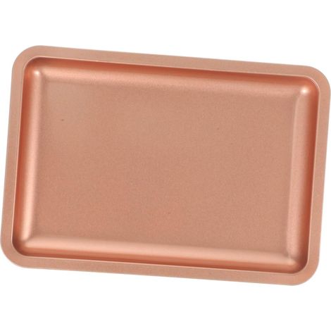 Plateau à bijoux en acier inoxydable, organisateur de maquillage pour la maison, plateau de rangement pour bijoux, plateau pour outils à ongles (1/5)
