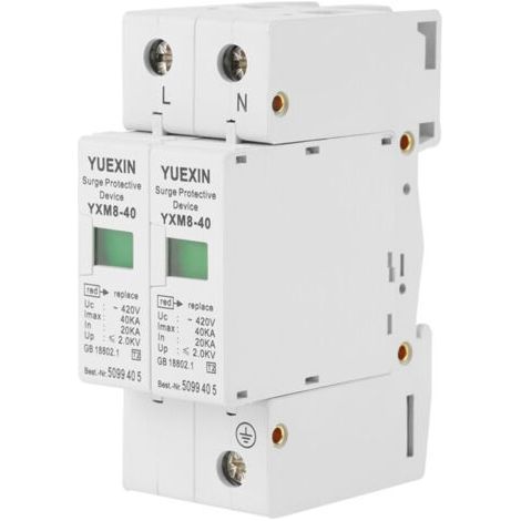 Parafoudre 2P 40KA 220V Dispositif de Protection contre les Surtensions Domestiques (1/5)