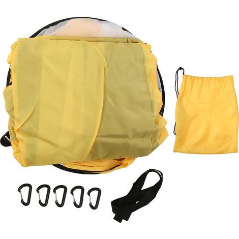 Canapé gonflable extérieur, fauteuil gonflable portable, sofa à air pour camping randonnée, noir et jaune (1/5)