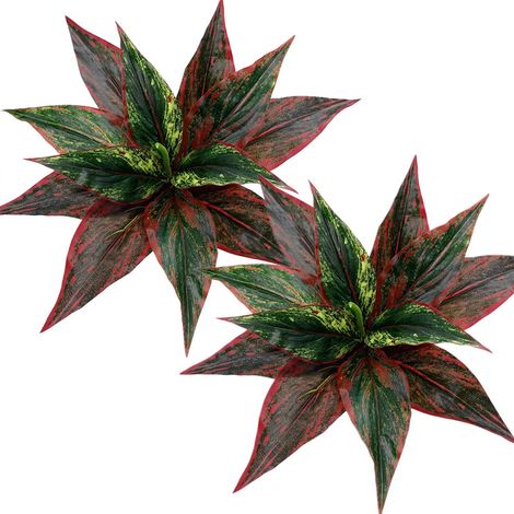 Lot de 2 plantes artificielles, fausses fougères de Boston, résistantes aux UV et ne se décolorent pas, pour la décoration de jardin, porche ou jardinière. (1/5)
