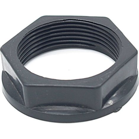 Multitanks – Contre écrou femelle à plateau en PEHD 1''1/4 – Ecrou cylindrique – Filetage métrique pas standard – Raccord durable pour installations en extérieur
