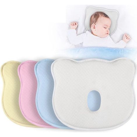 Oreiller bébé Oreiller bébé pour éviter les déformations obliques et inclinées de la tête Contre les têtes plates 100% coton (1/5)