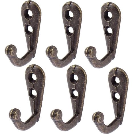Schlafzimmer Kleiderschrank Retro Wand Kleider Mantel Hut Hanger Haken 6 Stück DE (1/5)