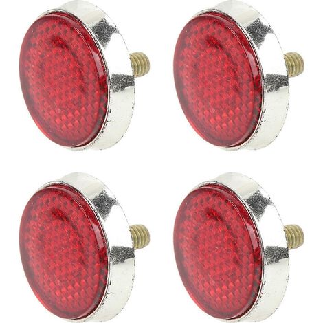 Réflecteurs ronds 42 mm, haute luminosité, étanches, réflecteurs de sécurité rouges élégants pour filetage M6, moto